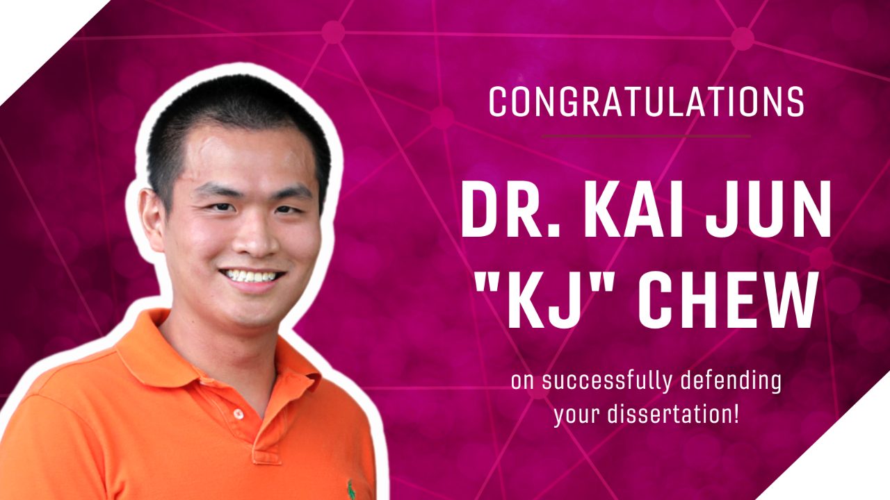 Congratulations to KJ on defending dissertation